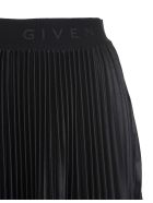 Midi Pleated Handkerchief Skirt In Black Synthetic Leather Givenchy Midi Pleated Handkerchief Skirt In Black Synthetic Leather