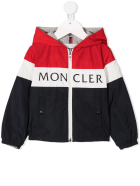 Tricolor Dard Newborn Jacket With Logo Moncler Tricolor Dard Newborn Jacket With Logo