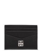 Givenchy Black Leather Card Holder With Logo Givenchy Black Leather Card Holder With Logo - Black