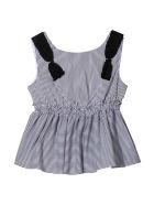 Monnalisa Striped Top Monnalisa Striped Top - Bianco