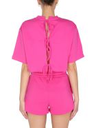Cropped T-shirt MSGM Cropped T-shirt - Fucsia