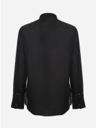 Basic Shirt Made Of Silk Blend Emporio Armani Basic Shirt Made Of Silk Blend - Nero