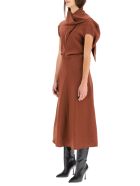 Colville Dress With Scarf Colville Dress With Scarf - CHESTNUT (Brown)