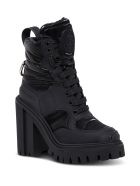 Dolce & Gabbana Black Leather And Nylon Trekking Boots Dolce & Gabbana Black Leather And Nylon Trekking Boots - Black