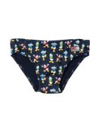 MC2 Saint Barth Blue Swimsuit With Multicolor Print MC2 Saint Barth Blue Swimsuit With Multicolor Print - Unico