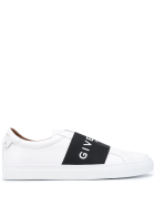 Man White And Black Urban Street Sneakers With Band Givenchy Man White And Black Urban Street Sneakers With Band