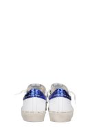Golden Goose Hi Star Sneakers In White Leather Golden Goose Hi Star Sneakers In White Leather - White/silver