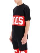 T-shirt With Logo Band GCDS T-shirt With Logo Band - Black