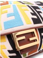 Fendi Cotton 'baguette Ff' Multicolor Shoulder Bag Fendi Cotton 'baguette Ff' Multicolor Shoulder Bag - Multicolor
