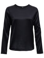 Tessa Black Satin Blouse Tessa Black Satin Blouse - Black