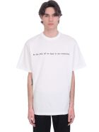 Throwback T-shirt In White Cotton Throwback T-shirt In White Cotton - white