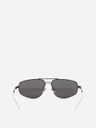 Bottega Veneta Metal Aviator Sunglasses Bottega Veneta Metal Aviator Sunglasses - Black, grey