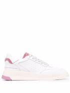 GHOUD Low Wom Sneakers In White And Pink Leather GHOUD Low Wom Sneakers In White And Pink Leather - White