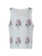 Caroline Bosmans Light Blue Tank For Girl Top With Flowers Caroline Bosmans Light Blue Tank For Girl Top With Flowers - Light Blue