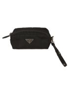 Prada Logo Plaque Wash Bag Prada Logo Plaque Wash Bag - Black