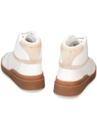 Saint Laurent Sl24 Leather High-top Sneakers Saint Laurent Sl24 Leather High-top Sneakers - White
