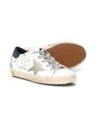 Golden Goose Superstar Sneakers With Blue Back Golden Goose Superstar Sneakers With Blue Back - Bianco-blu