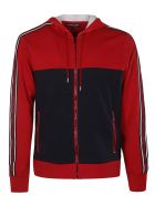 Michael Kors Side Stripe Logo Hooded Jacket Michael Kors Side Stripe Logo Hooded Jacket - Magenta