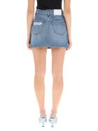 Denim Mini Skirt With Logo MSGM Denim Mini Skirt With Logo