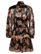 Concert Peonies Paneled Mini Dress Zimmermann Concert Peonies Paneled Mini Dress - Nero