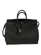 Saint Laurent Detachable Strap Tassel Detail Tote Saint Laurent Detachable Strap Tassel Detail Tote - Black