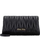 Miu Miu Quilted Leather Clutch Miu Miu Quilted Leather Clutch - black