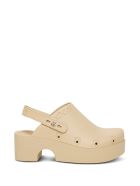 Xocoi Beige Recycled Rubber Clogs With Logo Xocoi Beige Recycled Rubber Clogs With Logo - Beige