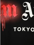 Palm Angels Sprayed Tokyo Printed T-shirt Palm Angels Sprayed Tokyo Printed T-shirt - Black Red
