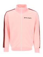 Palm Angels Zip-up Sweatshirt With Bands Palm Angels Zip-up Sweatshirt With Bands - Pink Burgundy