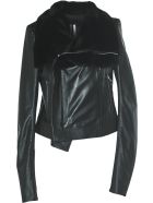 Leather Padded Jacket Rick Owens Leather Padded Jacket