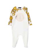 Versace White / Gold Romper Unisex Kids Versace White / Gold Romper Unisex Kids - Bianco/oro