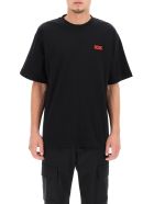 GCDS T-shirt With Rubberized Micro Logo GCDS T-shirt With Rubberized Micro Logo - Nero