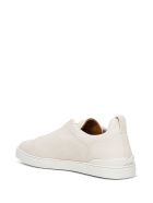 Z Zegna Ivory Leather Sneakers Z Zegna Ivory Leather Sneakers - Black