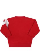 Moncler Red Tracksuit For Baby Kids With Patch Moncler Red Tracksuit For Baby Kids With Patch - Red
