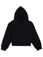 Chiara Ferragni Black Jersey Hoodie With Logo Print Chiara Ferragni Black Jersey Hoodie With Logo Print - Black