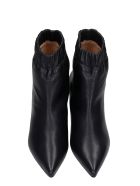 Alchimia Low Heels Ankle Boots In Black Leather Alchimia Low Heels Ankle Boots In Black Leather - black
