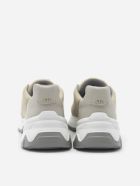 Eleventy Leather Sneakers With Contrasting Inserts Eleventy Leather Sneakers With Contrasting Inserts - Sand