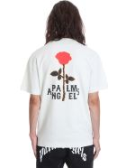 Palm Angels Small Rose T-shirt In Green Cotton Palm Angels Small Rose T-shirt In Green Cotton - green