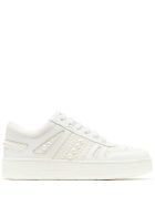 Jimmy Choo Hawaii Sneakers In White Leather With Pearls Jimmy Choo Hawaii Sneakers In White Leather With Pearls - White