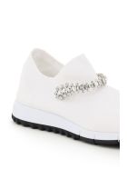 Jimmy Choo Verona Sock Sneakers Crystal Bracelet Jimmy Choo Verona Sock Sneakers Crystal Bracelet - WHITE CRYSTAL (White)