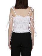 MSGM White Cotton Tank Top MSGM White Cotton Tank Top - Bianco