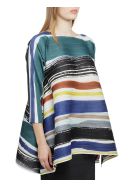 Pleats Please Multicoloured Leaf Vein Top Pleats Please Issey Miyake Pleats Please Multicoloured Leaf Vein Top - Blu scuro