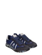 Premiata Lucy Sneakers In Blue Suede And Fabric Premiata Lucy Sneakers In Blue Suede And Fabric - blue