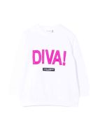 Dolce & Gabbana Newborn White Sweatshirt Dolce & Gabbana Newborn White Sweatshirt - Bianco