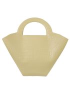 Bottega Veneta Croco Embossed Plain Tote Bottega Veneta Croco Embossed Plain Tote - Vanilla