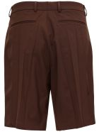 Valentino Brown Bermuda Shorts With Pleats Detail Valentino Brown Bermuda Shorts With Pleats Detail - Brown