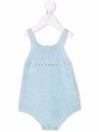 Stella McCartney Kids Light Blue Wool And Cotton Jumpsuit With Decoration Stella McCartney Kids Light Blue Wool And Cotton Jumpsuit With Decoration - Light blue