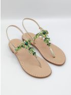 Scopolo Jewel Thong Sandals Dea Sandals Scopolo Jewel Thong Sandals - gold, green