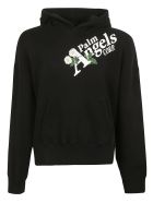 Palm Angels Daisy Logo Hoodie Palm Angels Daisy Logo Hoodie - Nero e Bianco