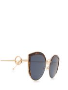Fendi Fendi Ff 0290/s Gold Sunglasses Fendi Fendi Ff 0290/s Gold Sunglasses - Gold